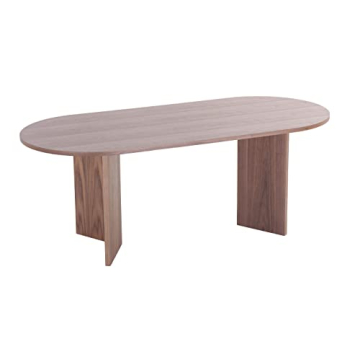 kevinplus 78'' Oval Dining Table for 6, Easy Assembly