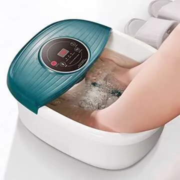 Foot Spa Bath Massager with Heat and Vibration for Home