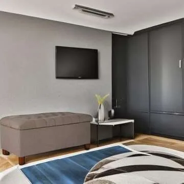 Stylish Homepop Ainsley Storage Ottoman Bench - Brown