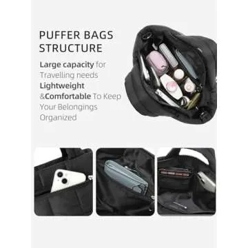 Stylish WESTBRONCO Small Puffer Bag for Daily Use
