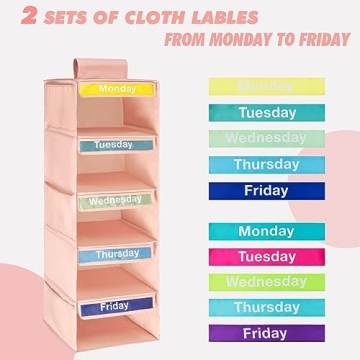 DoveeDosa Weekly Clothes Organizer for Kids