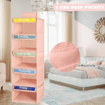 DoveeDosa Weekly Clothes Organizer for Kids