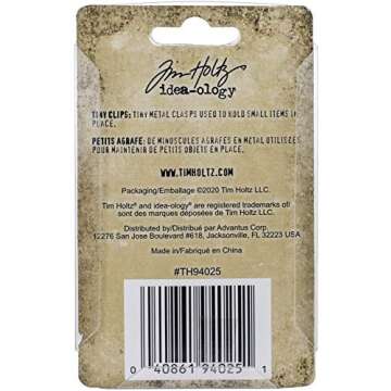 Tim Holtz Idea-ology TINY CLIPS IDEA-OLOG 15/PKG