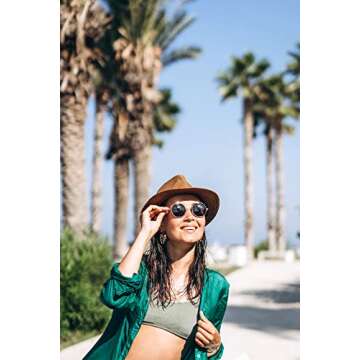 Tumo Life Panama Hat Women Brown