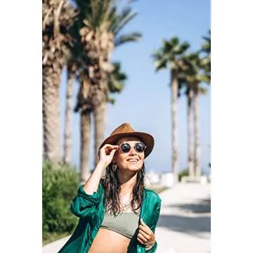 Tumo Life Panama Hat Women Brown