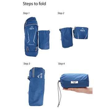 Venture Pal 25L - Durable Packable Lightweight Travel Hiking Backpack Daypack Small Bag for Men Women(Navy)