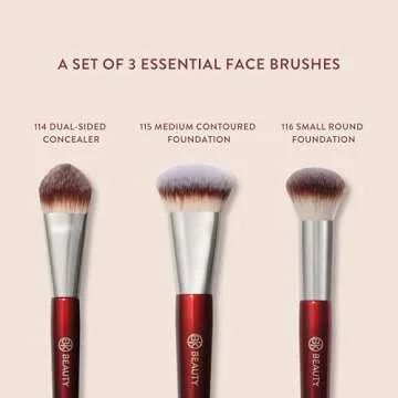 BK Beauty Core Complexion Trio Makeup Brushes Set – 3PC
