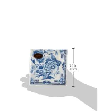 Elegant Caspari Blue and White Cocktail Napkins Pack of 20