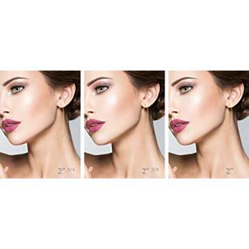 Miabella Super Thin Hoop Earrings in Sterling Silver