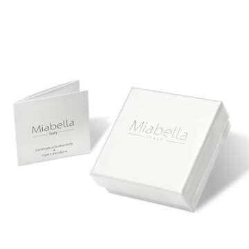 Miabella Super Thin Hoop Earrings in Sterling Silver