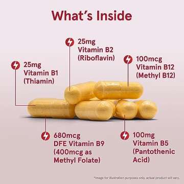 Jarrow Formulas B-Right, Optimized B Complex Featuring Vitamin B1, B2, B5, B6, B12 and B9 to Support Cellular Energy, Immune Health and Stress Management, 100 Veggie Capsules, Up to a 100 Day Supply