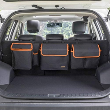MARKSIGN Deluxe SUV Trunk Organizer with Cooler - Ultimate Travel Companion