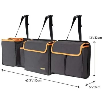 MARKSIGN Deluxe SUV Trunk Organizer with Built-in Cooler