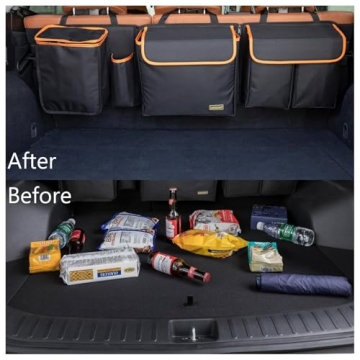 MARKSIGN Deluxe SUV Trunk Organizer with Built-in Cooler