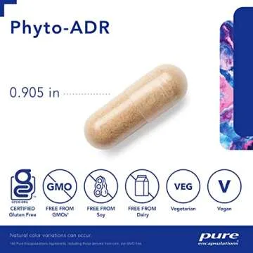 Pure Encapsulations Phyto-ADR | Vegetarian Adrenal Support Formula* | 180 Capsules