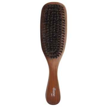 Diane Reinforced Boar Bristle Curved Wave Brush for Men – Perfect for Thick, Curly Hair Styling