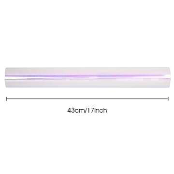 Burymento Holographic Iridescent Shiny Sparkle Metallic Glitter Pink Gift Wrapping Paper for Birthday, Valentines, Mothers day, Graduation, Wedding, Fathers day, Christmas (17 IN x 32.8 FT)