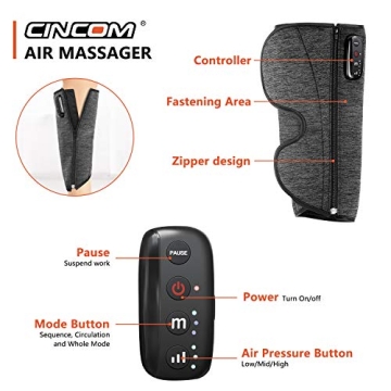 CINCOM Wireless Leg Massager for Pain Relief and Circulation