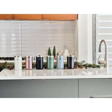 Stanley Stay Hot Camp Mug - Durable 18/8 Stainless Steel Insulated Mug - Splash-Free Tritan™ Drink-Thru Lid - 24 OZ - Ash 2.0