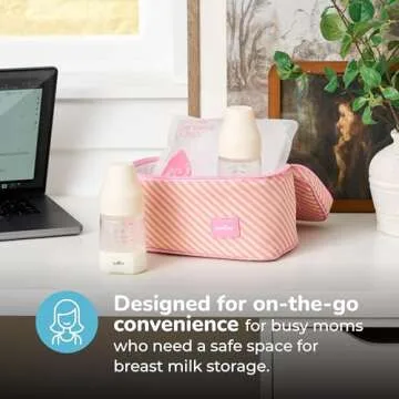 Spectra Baby USA - Pink Cooler Set with Ice Pack and 2 Bottles