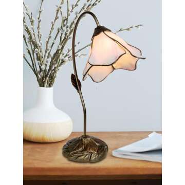 Dale Tiffany TT101307 Poelking Table Lamp, 19.00x12.00x12.00, Chocolate Bronze