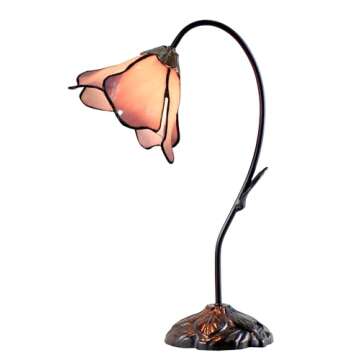 Dale Tiffany TT101307 Poelking Table Lamp, 19.00x12.00x12.00, Chocolate Bronze