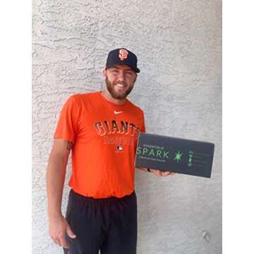 Kingsfield Spark Vibrating Foam Roller, 4 Speeds, 3 Hr Rechargeable Lithium-ion Battery