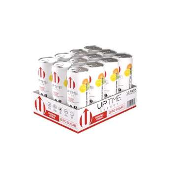 UPTIME Energy Drink, Original Citrus Sparkling, 12 Pack, Vitamin C, L Theanine, Calcium, Sugar Free ...