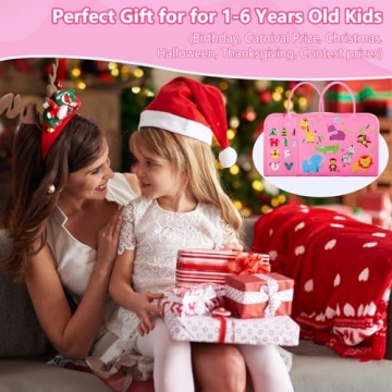 Vlllik Busy Board Montessori Toys for 1-6 Year Old Toddler, Birthday Gift for Boys Girls, Busy Book for Plane Car Travel, Preschool Learning Activities Educational Toy for Learning Fine Motor Skills