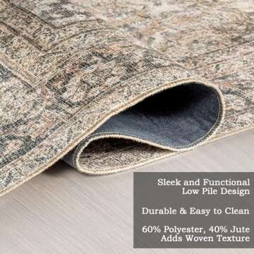 nuLOOM Hillstone Rug - Vintage Charm Meets Modern Durability