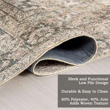 nuLOOM Hillstone Rug - Vintage Charm Meets Modern Durability