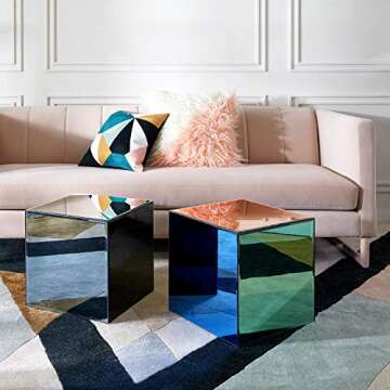 Now House by Jonathan Adler Chroma Cube Accent Table, Multicolor