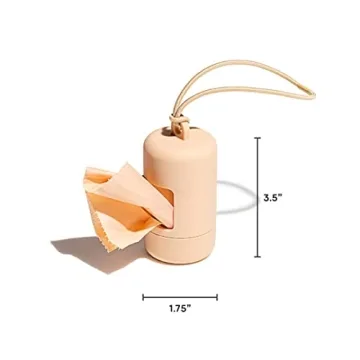 Wild One Poop Bag Dispenser - Stylish & Functional Tan Holder