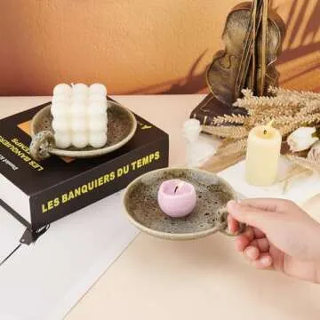 Elegant OLYCRAFT Ceramic Candlestick Holders for Home Decor