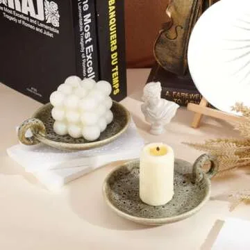 Elegant OLYCRAFT Ceramic Candlestick Holders for Home Decor
