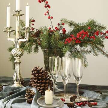 Elegant OLYCRAFT Ceramic Candlestick Holders for Home Decor