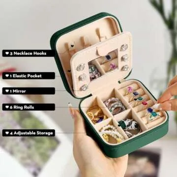 Personalized Parima Travel Jewelry Case for Women