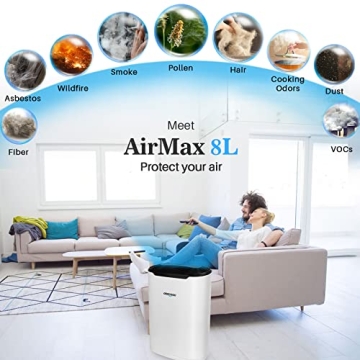 Okaysou AirMax8L 5-in-1 HEPA Air Purifier for Home