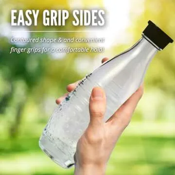 2 Glass Bottles for (NOT INTERCHANGEABLE WITH PLASTIC) SodaStream Aqua Fizz, Crystal and Penguin Carbonating Sparkling Water Machines