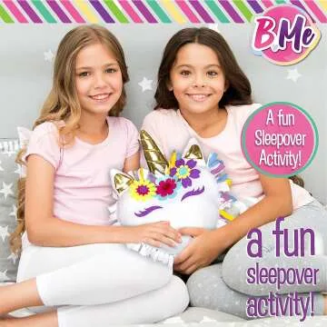 Unicorn Pillow DIY Kit for Girls - No Sew Craft