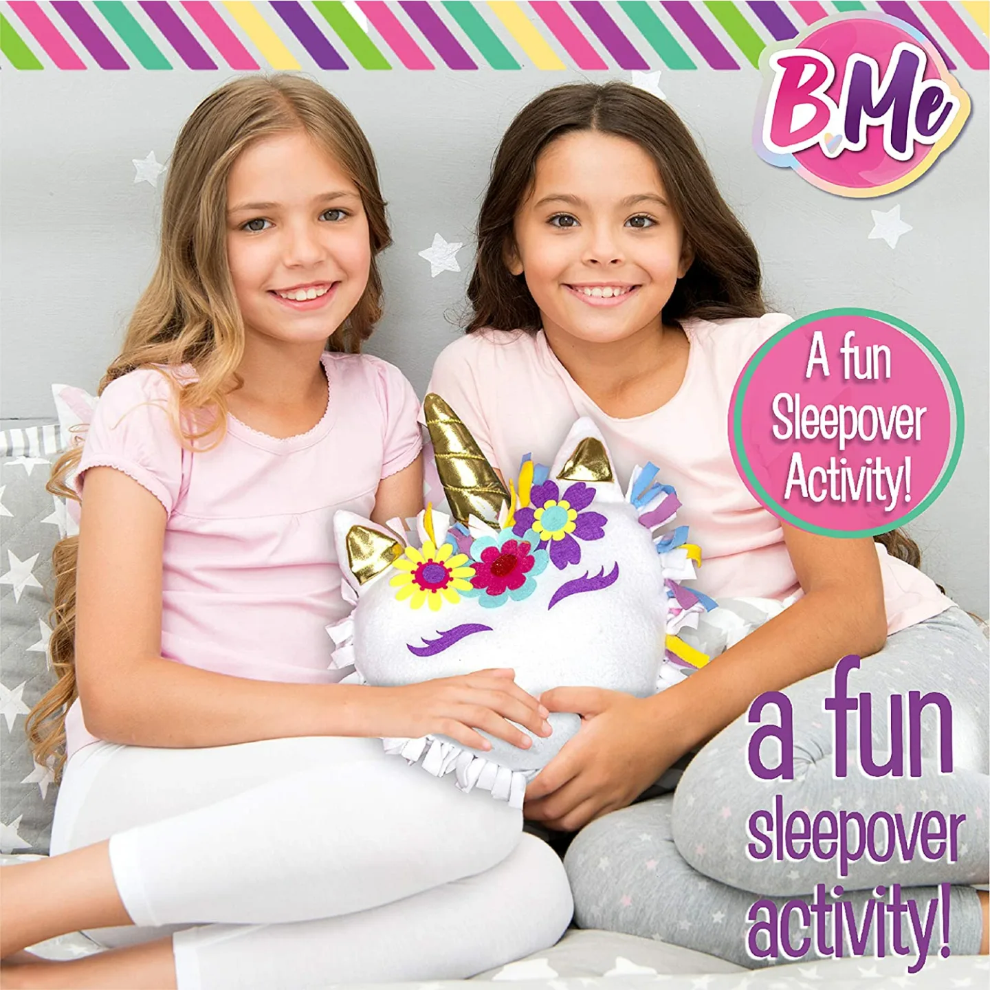 Unicorn Pillow DIY Kit for Girls - No Sew Craft