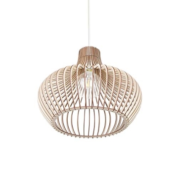 KWUD Scandinavian Wood Pendant Lighting Lamp Shade