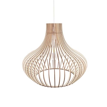 KWUD Scandinavian Wood Pendant Lighting Lamp Shade