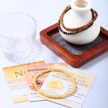 Natural Gemstone Stretch Bracelets for Meditation and Style