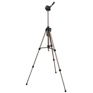 Hama Camera Tripod Star 61 (Light Tripod with 3-Way Head, Photo Tripod with 60-153cm Height, Tripod incl. Carrying case, Camera Tripod Suitable for SLR and System Cameras), Champagne