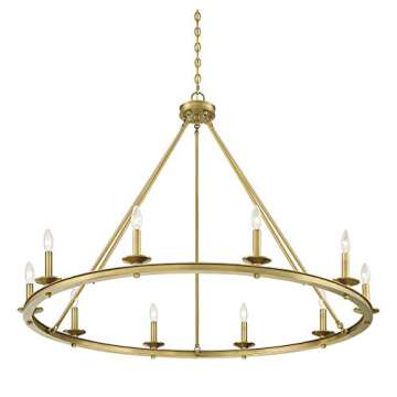 Elegant Savoy House Middleton Chandelier | 10-Light Brass