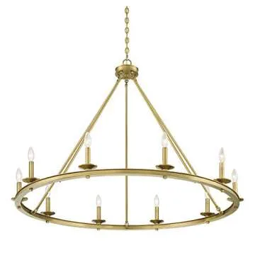 Elegant Savoy House Middleton Chandelier | 10-Light Brass