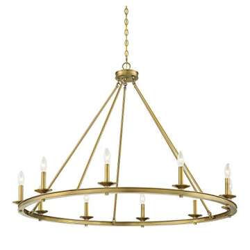 Elegant Savoy House Middleton Chandelier | 10-Light Brass