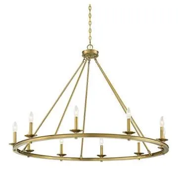 Elegant Savoy House Middleton Chandelier | 10-Light Brass