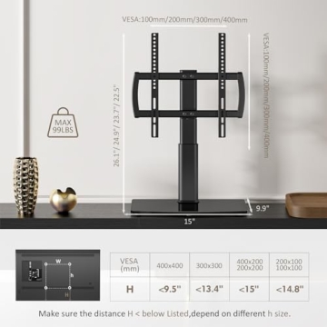Universal Swivel TV Stand for 27 to 60 inch TVs
